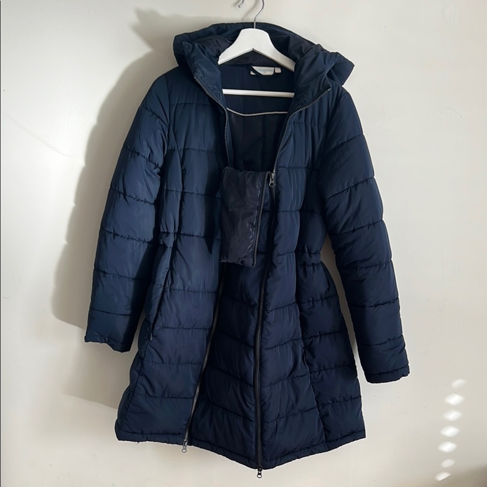 Maternity JoJo Maman Bebe Navy Puffer Jacket